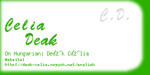 celia deak business card